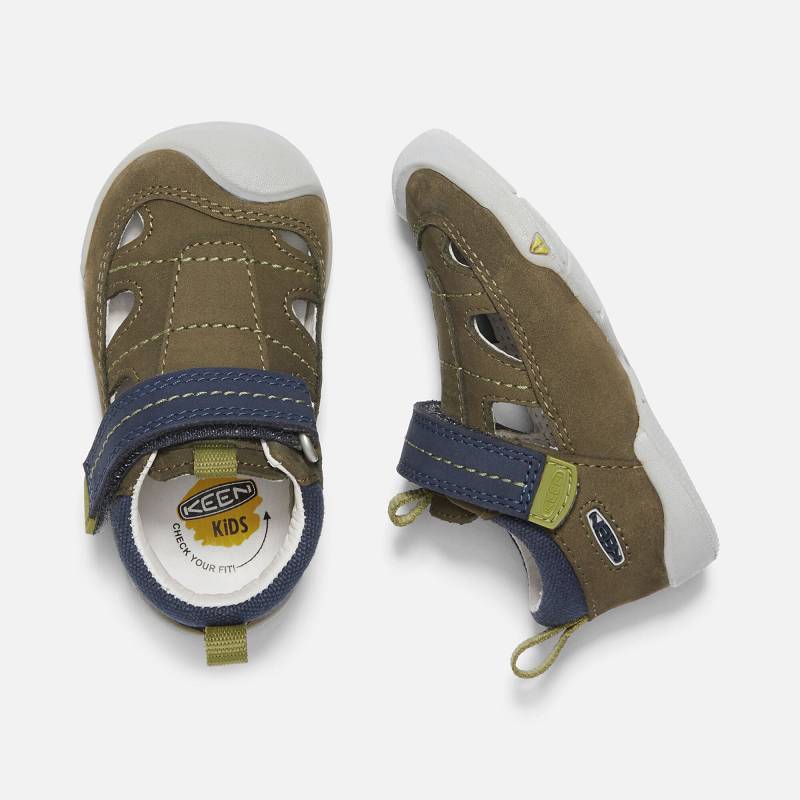 Keen Pep Fisherman Baby Sandalen Kinder DE-03852 Dark Olive/Moss - Keen Kinderschuhe Olivgrün